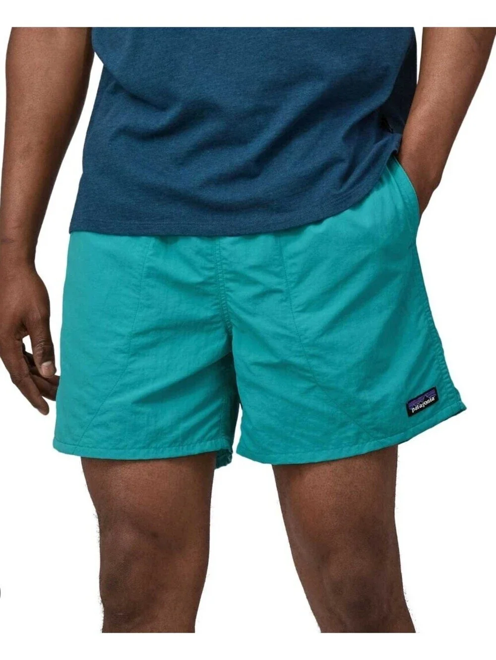 Patagonia Men's Light Blue Swim Shorts Size Large